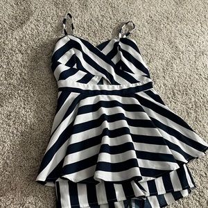 striped jumpsuit